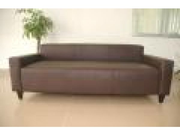 SL 266 Brown, Modern Leather Sofa