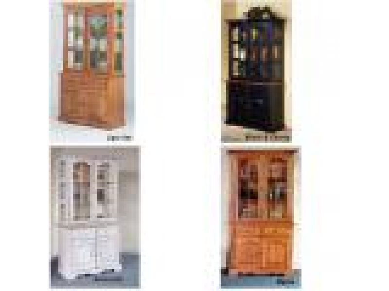 Natural Finish - 2 Door Buffet and Hutch
