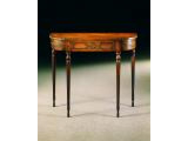 1694 - Sheraton-style mahogany console table