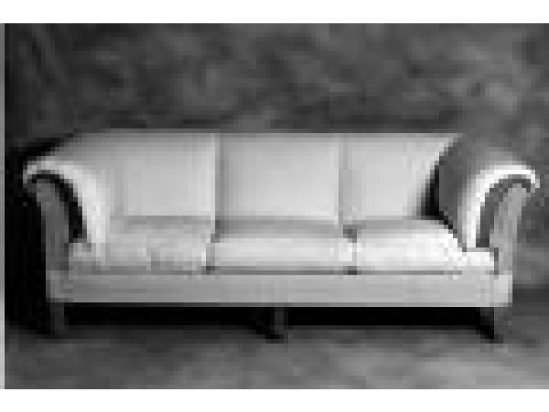 Large Scrolled Arm Tuxedo Sofa