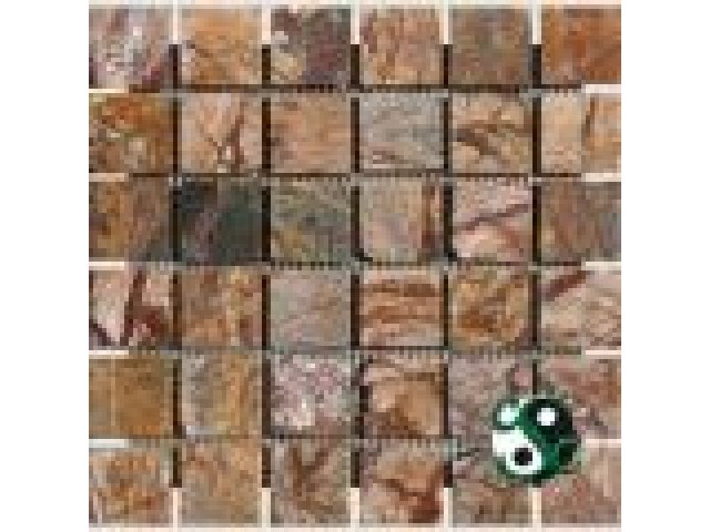 MOS-M002, Cafe Forest Marble 2x2 Mosaic