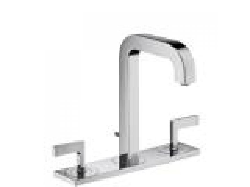 Axor Citterio Widespread Faucet Set with Lever Handles and Base Plate