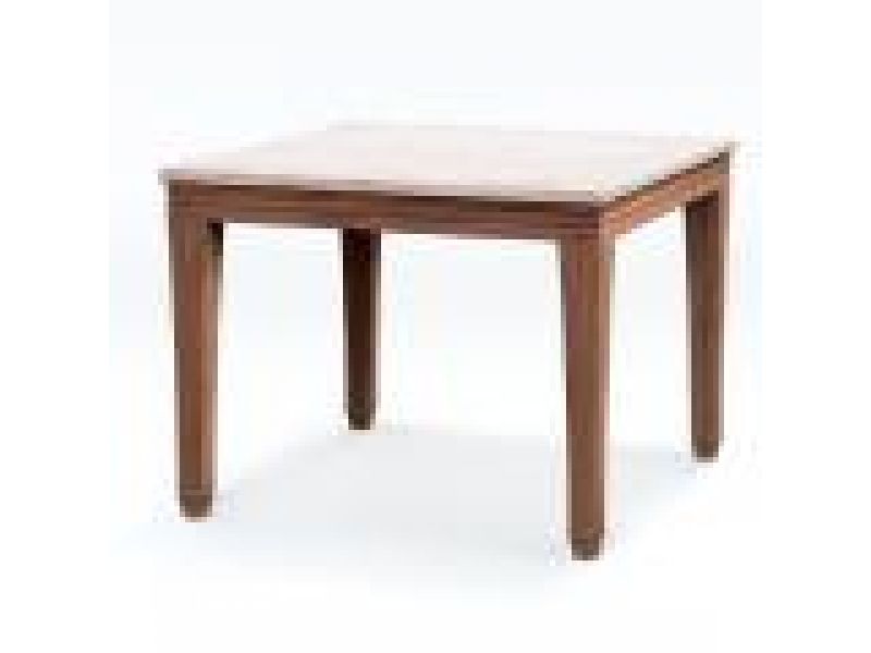 Palazzio 40'' Sq Dining Table w/ Stone Top