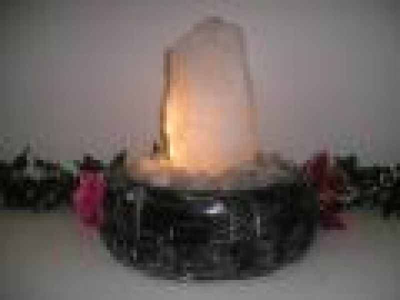 Gemstone Fountain Crystal With Light-Small