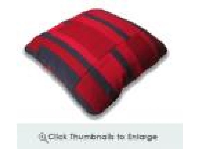 Pillows: Fold Bedding: Bar Pillow (Red)