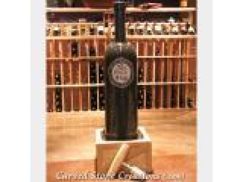 CF-05, Custom Wine Bottle Fountain - hand-carved of natural stone