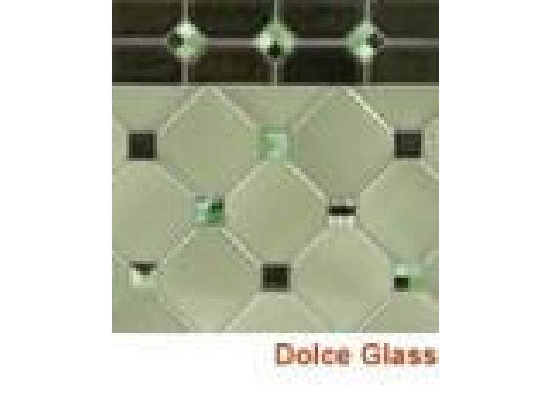 Dolce Glass in Earth Tones Greens with Capriccio