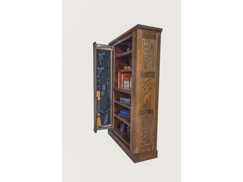 Cambridge Bookcase with Hidden Gun Storage: How to Open It