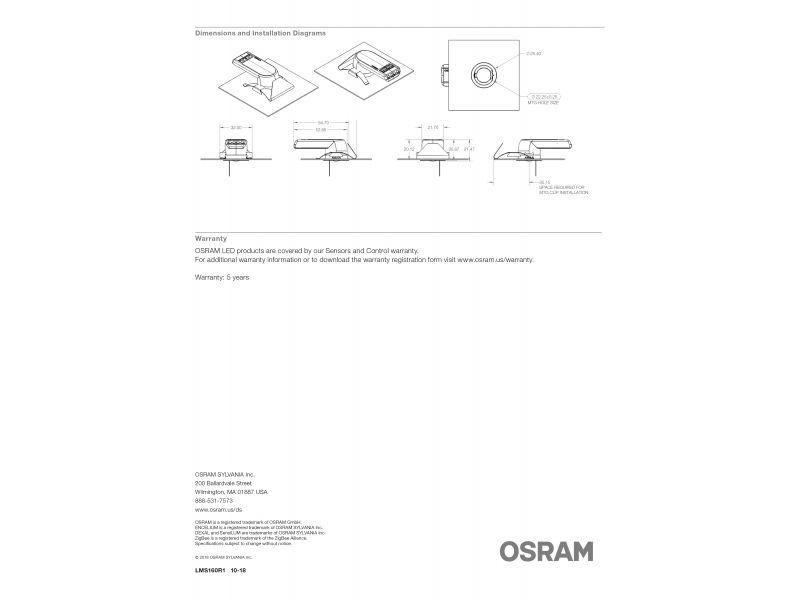 OSRAM SensiLUM Wireless Integrated Sensor