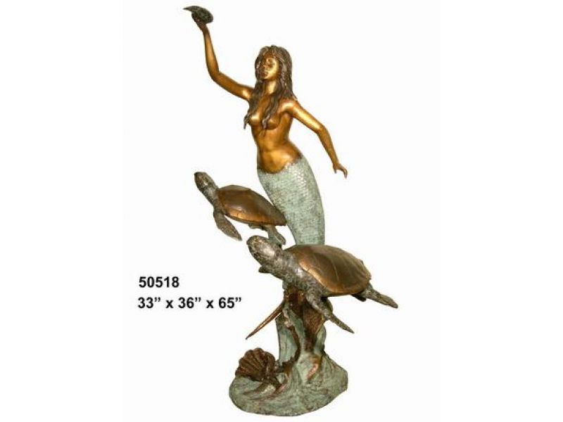 Bronze Mermaid Fountains
