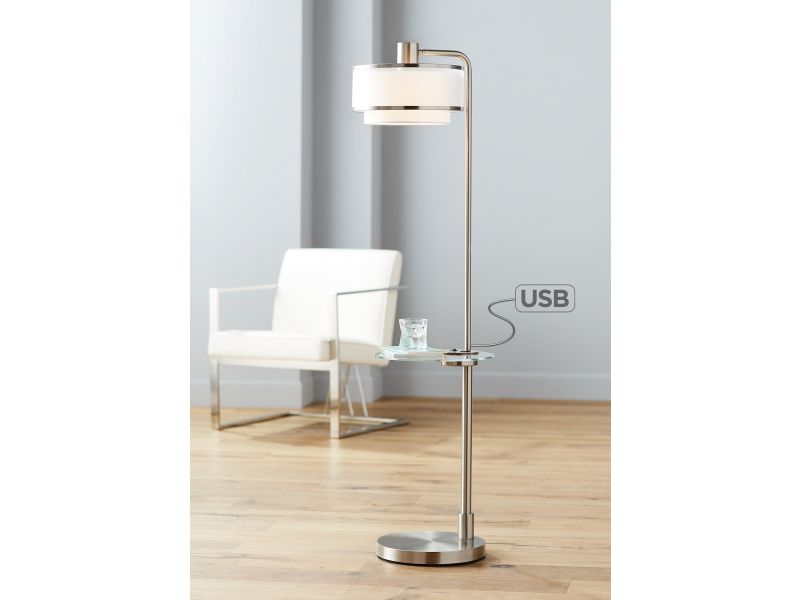 o	Vogue USB Floor Lamp with Tray Table