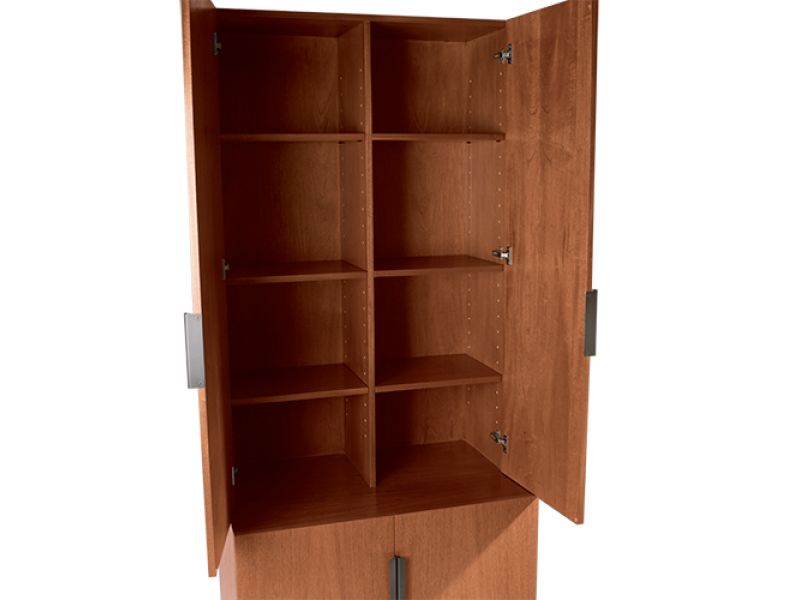 BC-83 Bookcase with Doors and Cupboard Base