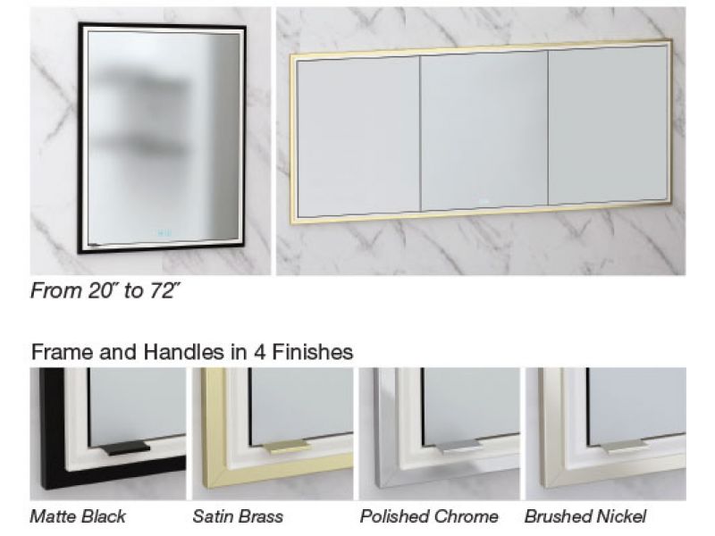 The Illusion LIGHTED MIRRORED CABINET COLLECTION 