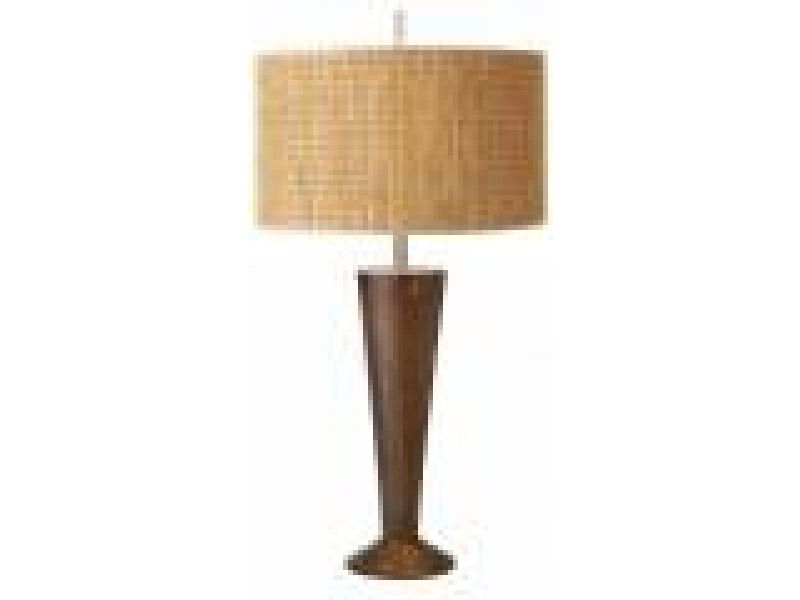 ROXY LAMP WITH WOVEN GRASS SHADE