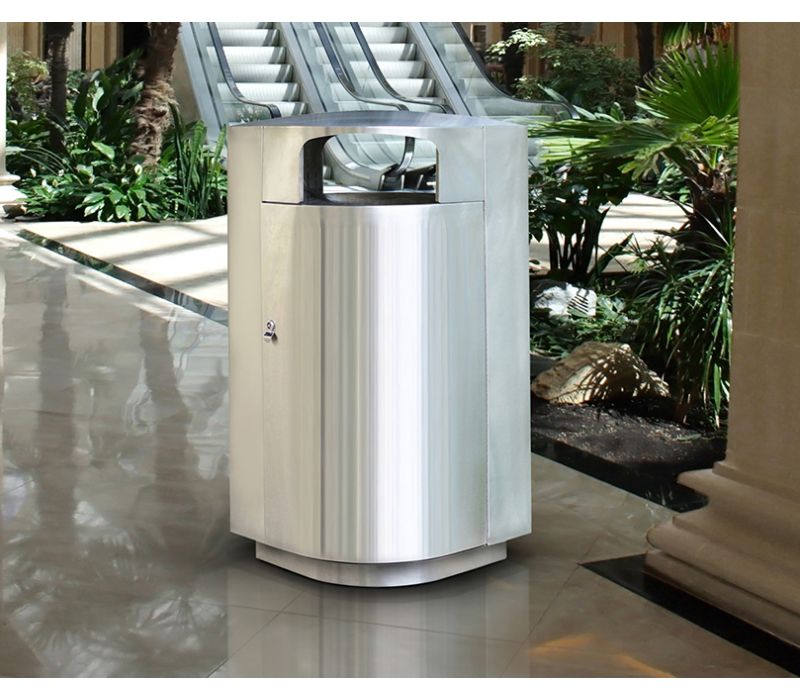 Leafview Stainless Steel Receptacle