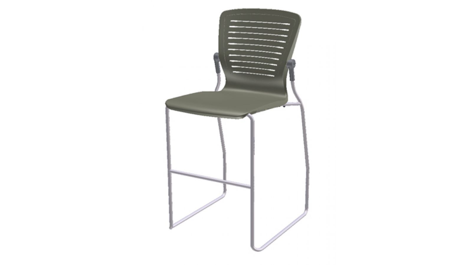 The OM5 Series Utility Collection Stool (sled base stool)