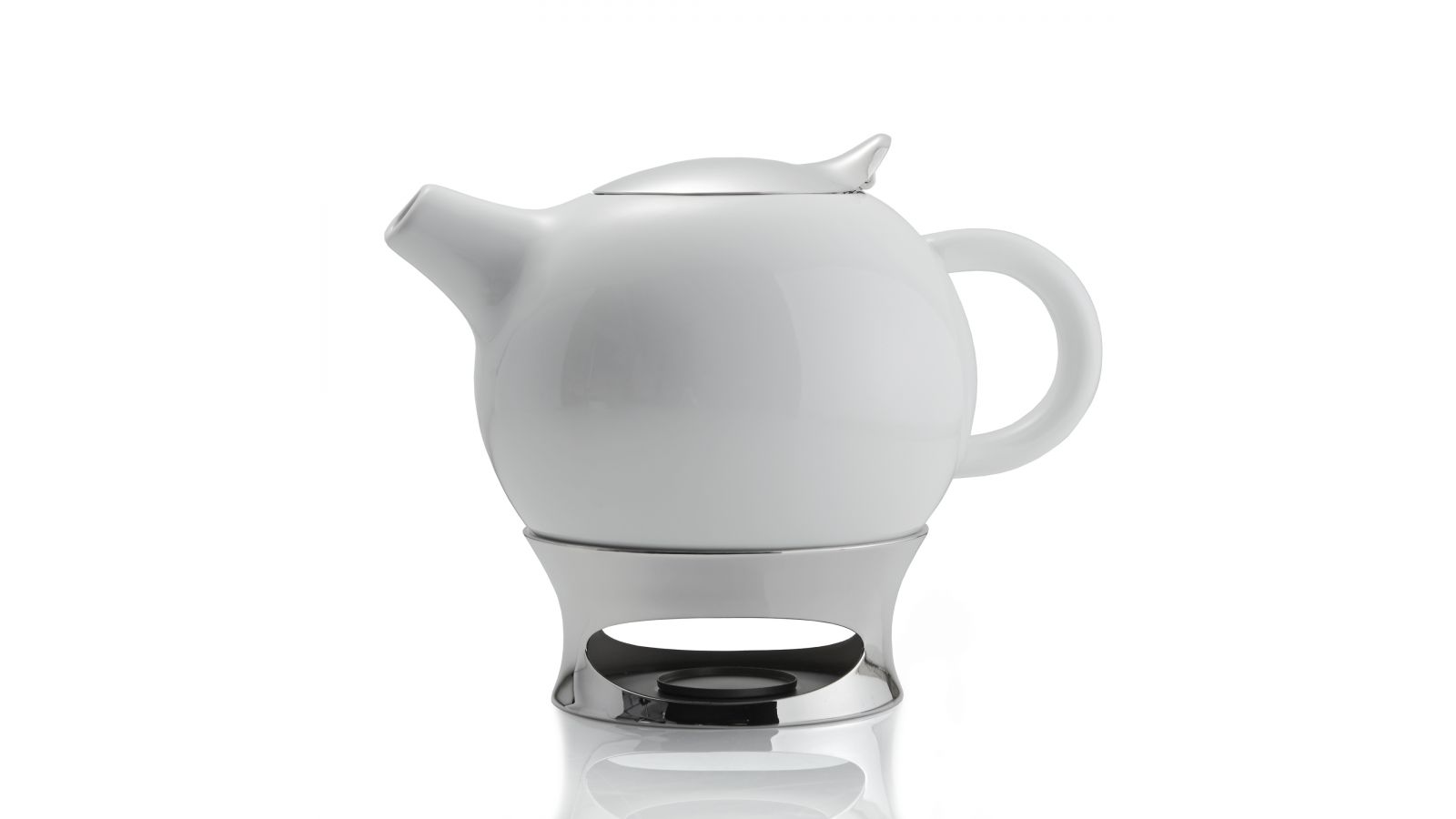 Bulbo Teapot w/ Infuser and Warming Base