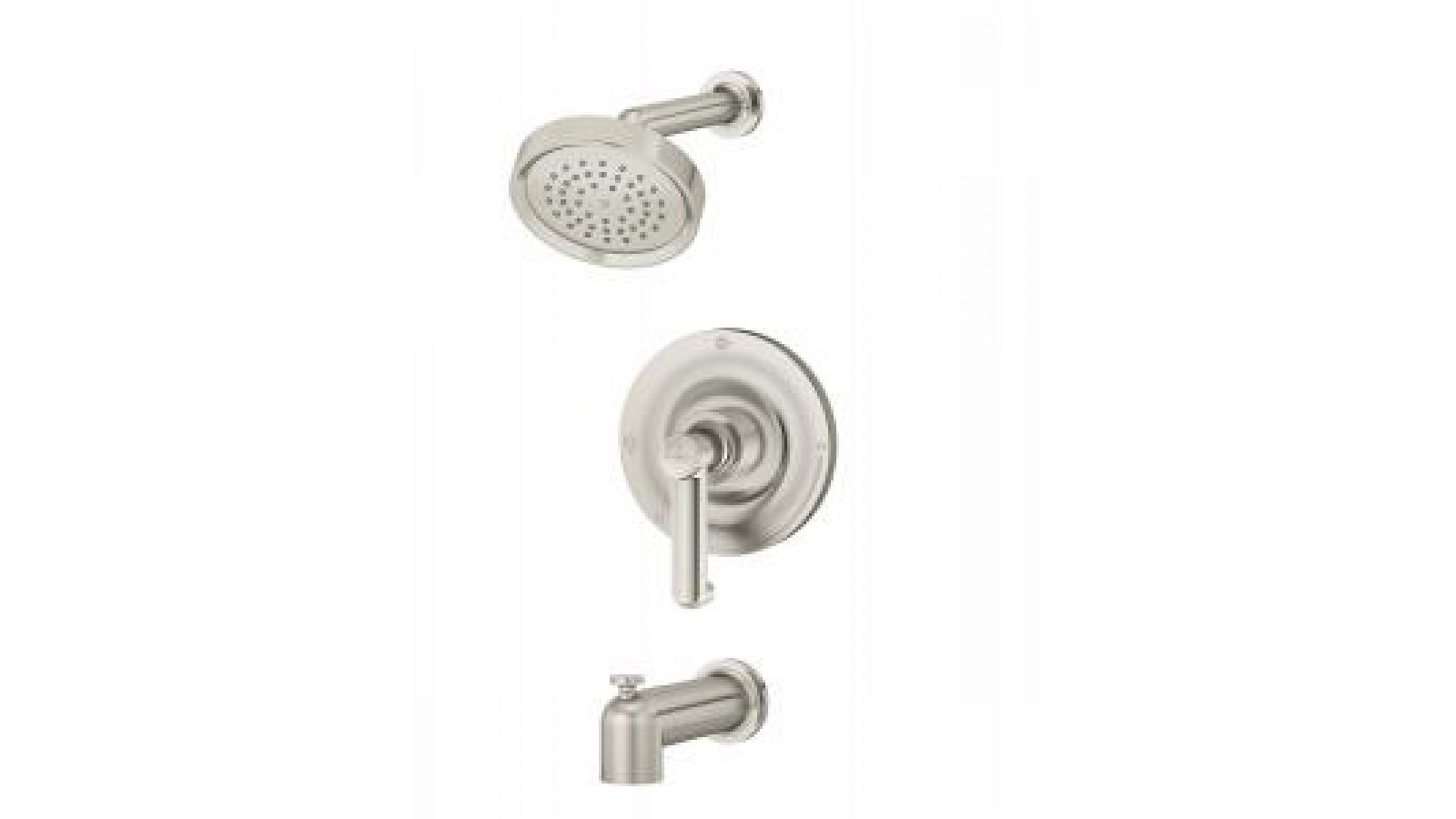 Museo Tub/Shower system in Satin Nickel