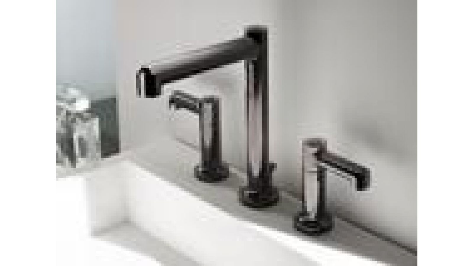 Museo Bath Faucet in Polished Graphite