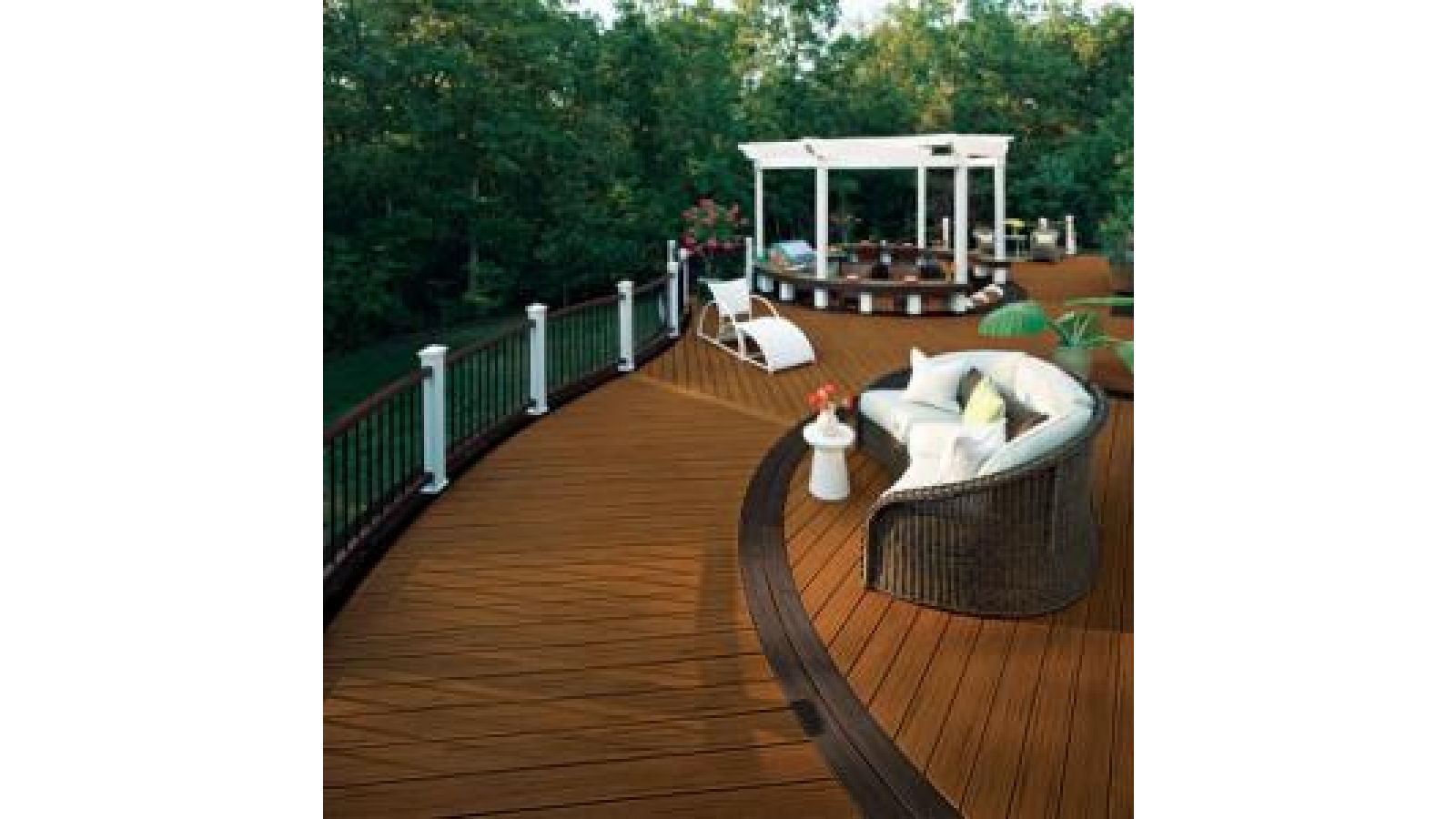 Transcend Decking in Spiced Rum and Lava Rock