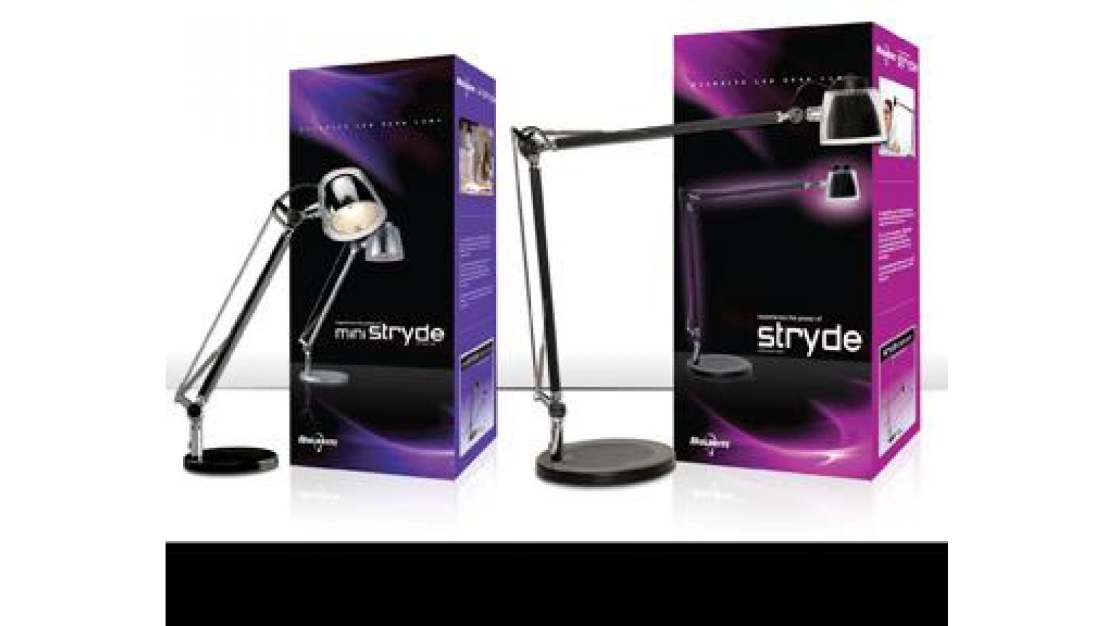Stryde and miniStryde LED Desk Lamps