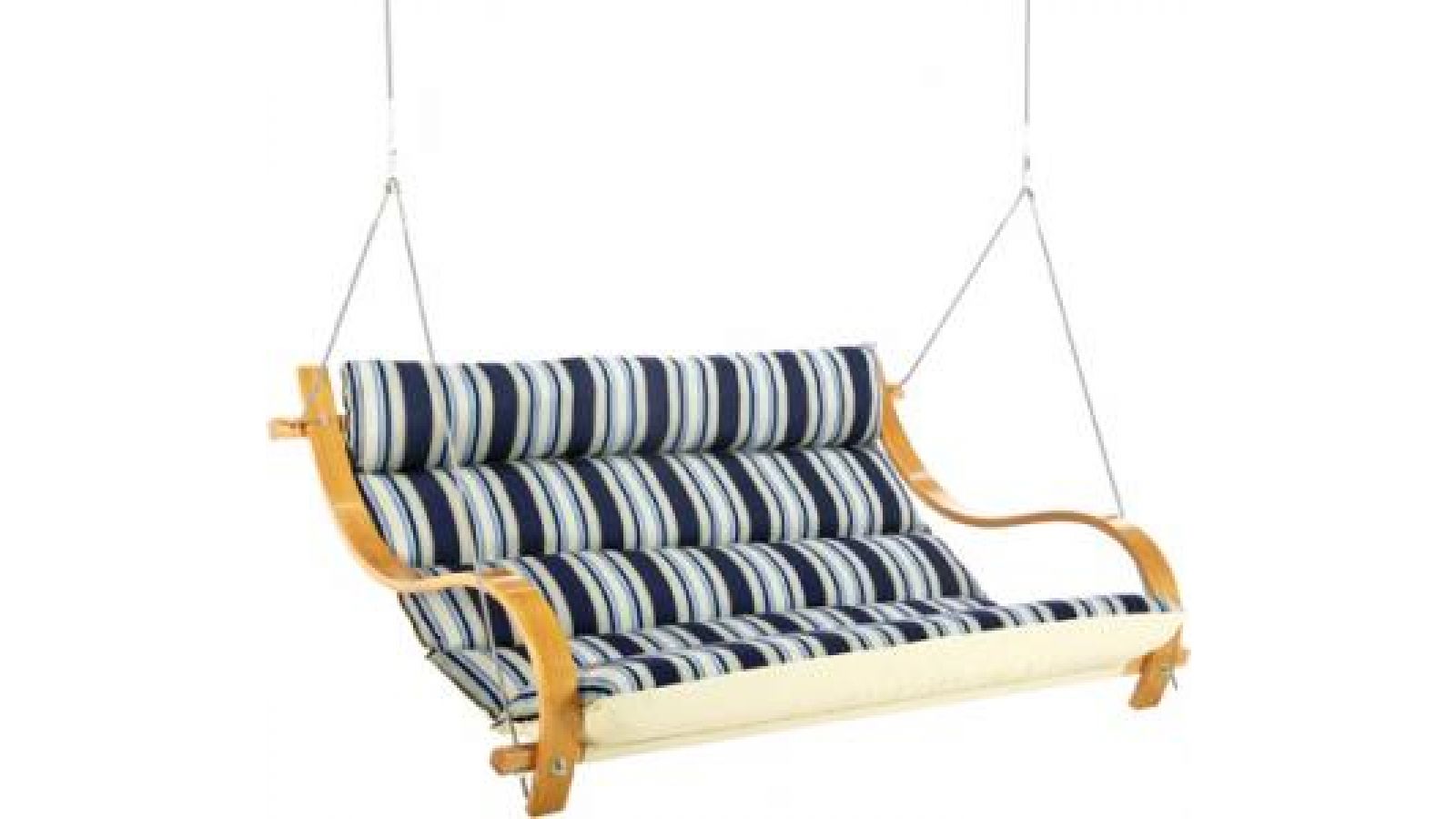 Hamptons Stripe Deluxe Cushioned Double Swing