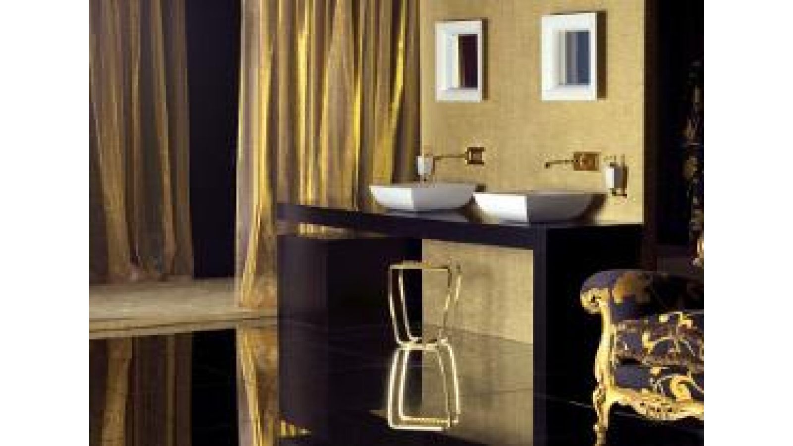 Mimi Wall Mounted Faucets and Vessel Lavatories