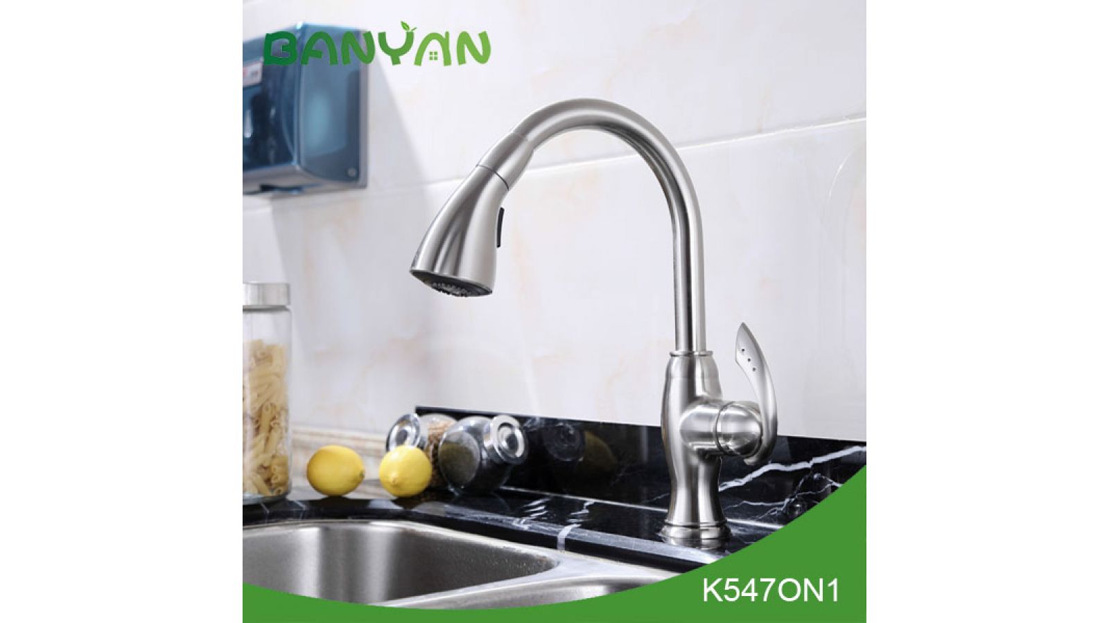 UPC pull out kitchen faucet - Banyan