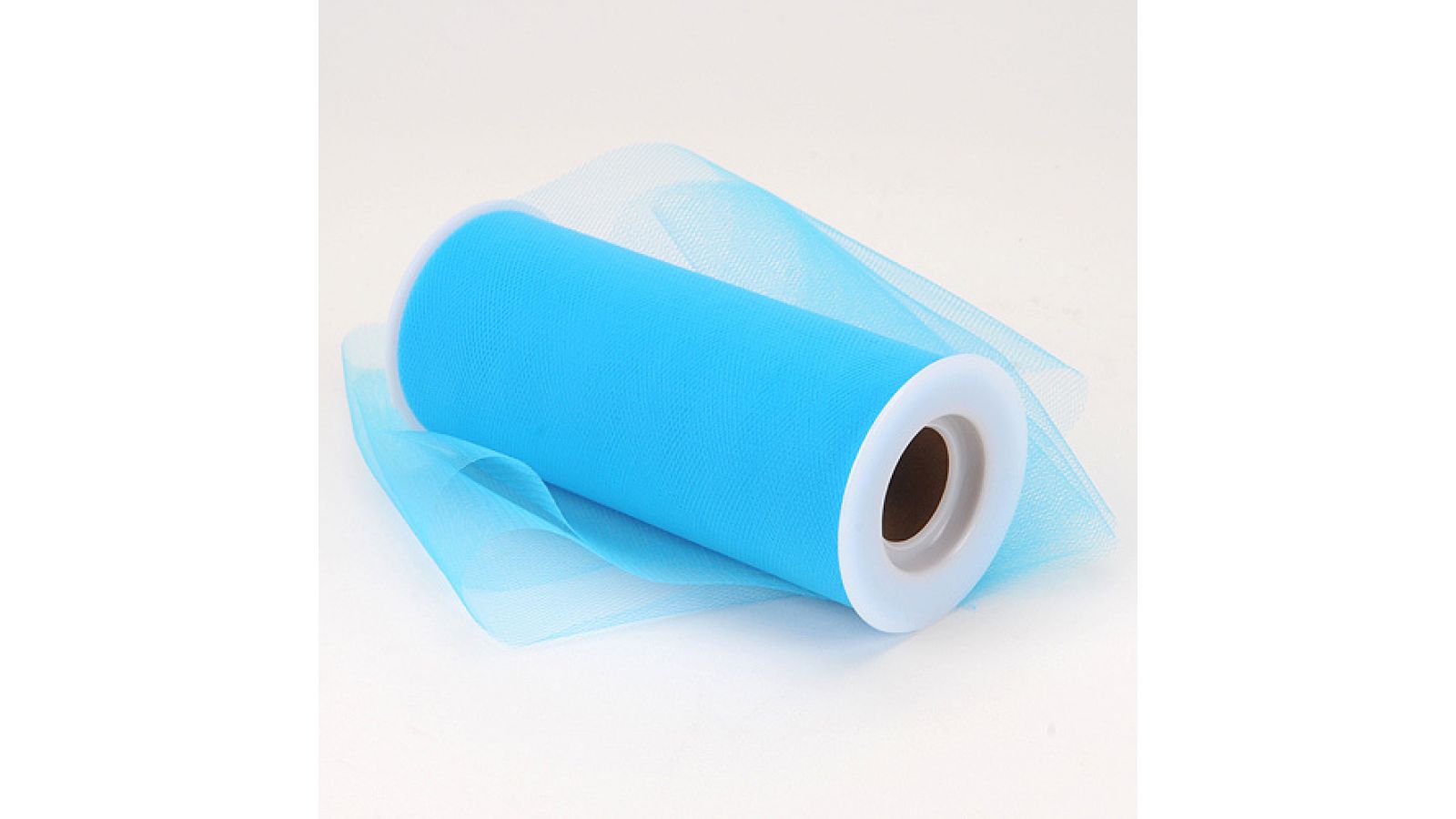 6 inch Turquoise Premium Polyester Tulle Fabric