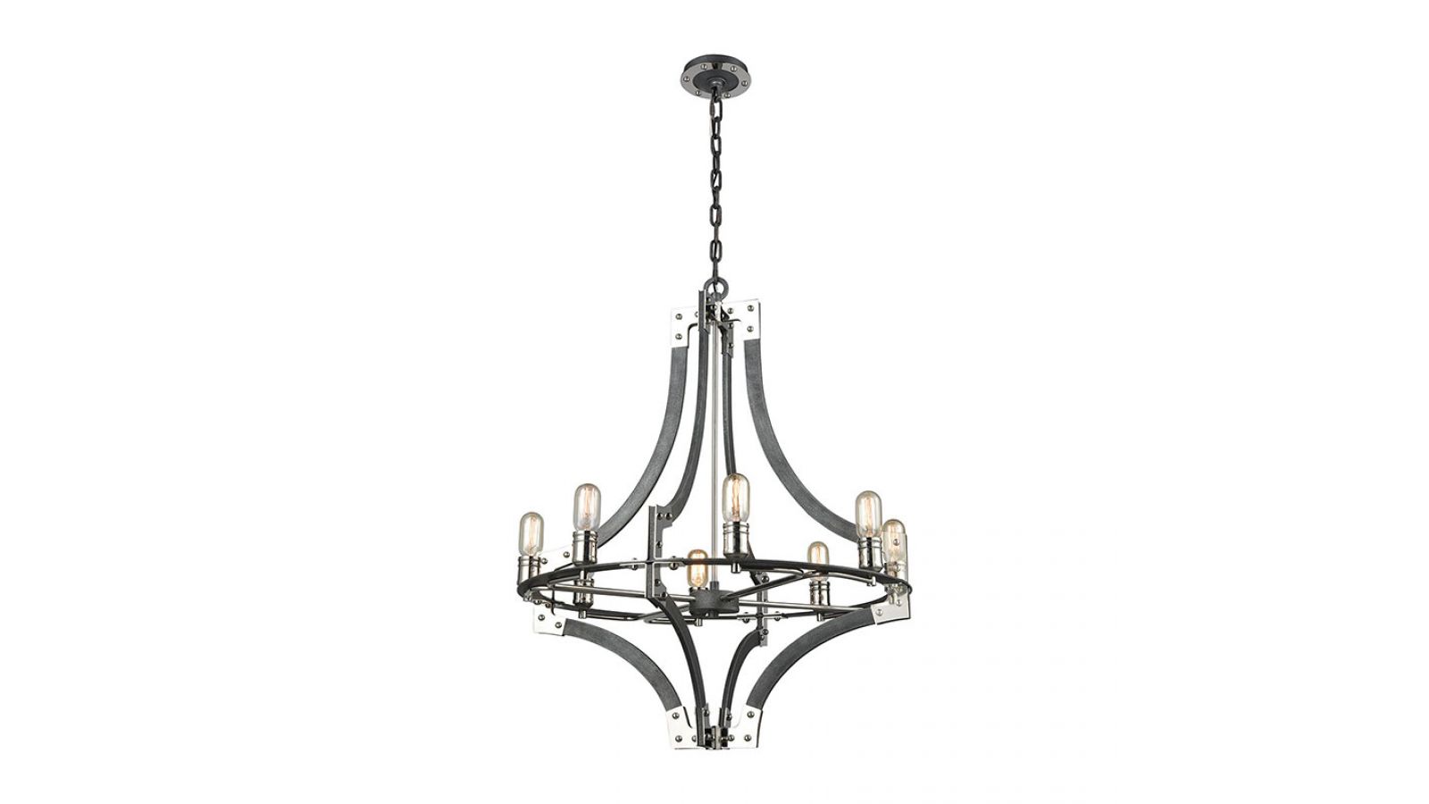 Riveted Plate Chandelier