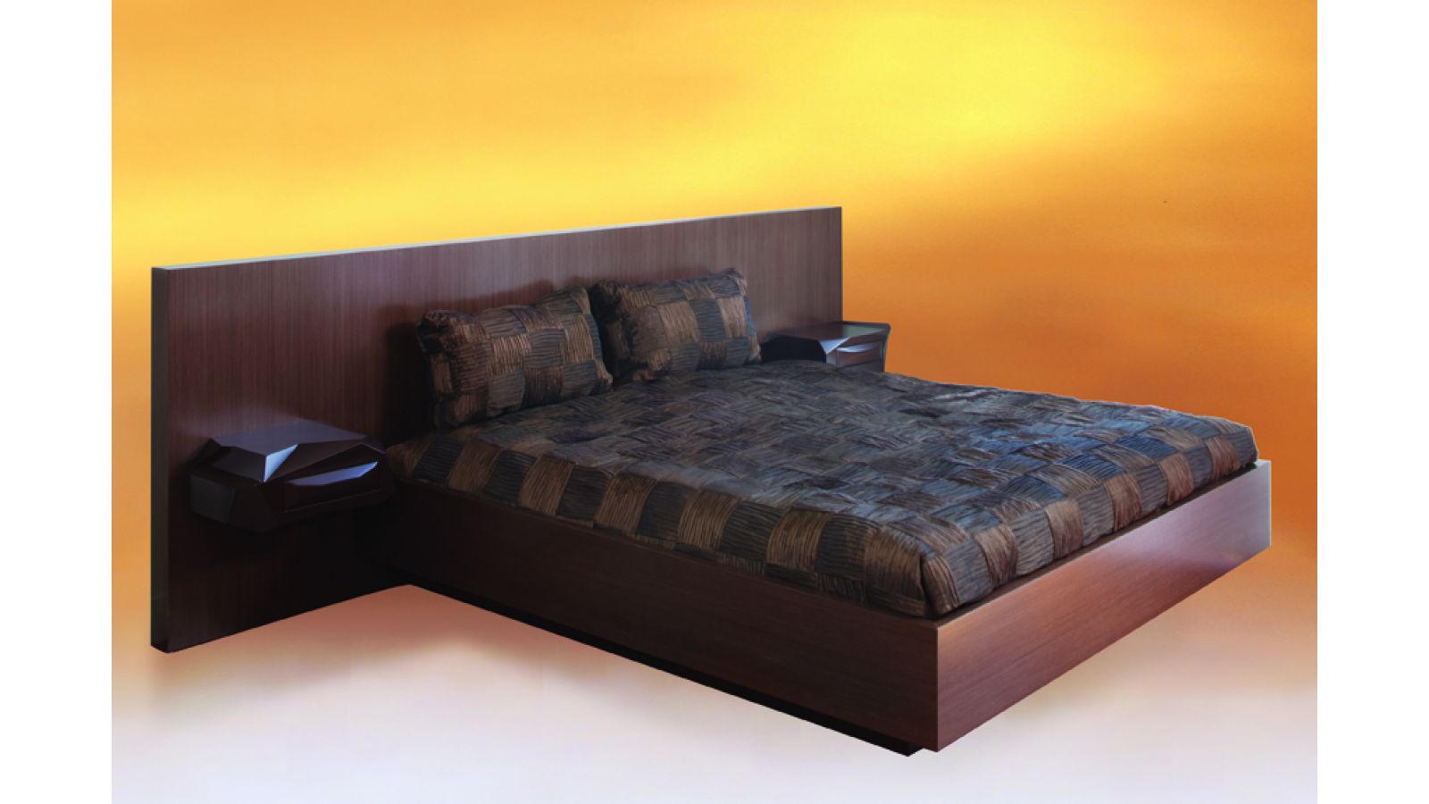 Rock Bed with Nightstands