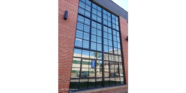 Vandalia Tower's renovation showcases historic window styling in classic black with modern comfort and energy efficiency