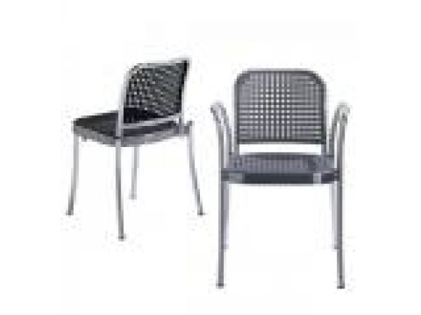 Silver Stacking Chair