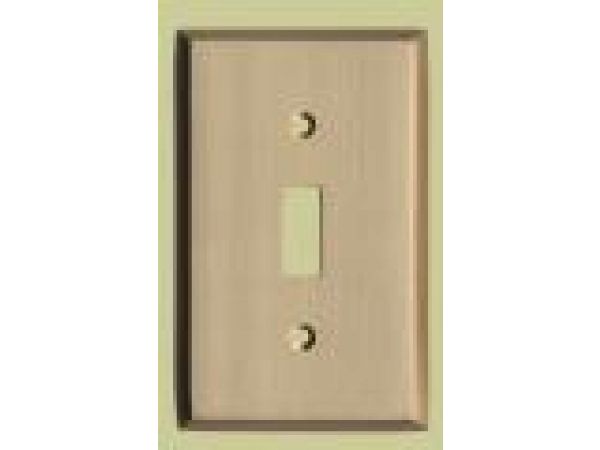 Single Toggle Switchplates: Solid Brass