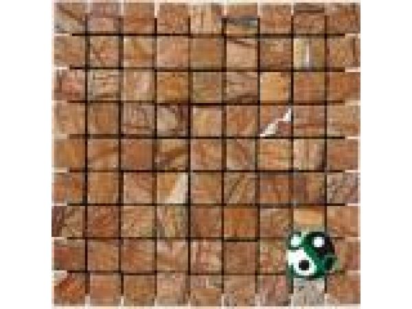 MOS-M001, Cafe Forest Marble 1x1 Mosaic