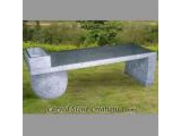 BEN-008, Contemporary Garden Bench with Planter