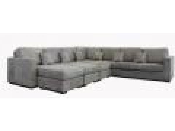 SL 219 Gray, Fabric Sectional Sofa