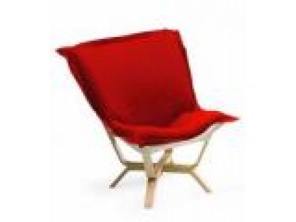 Milan Chair - w/Maple Base & Fabric Cushion
