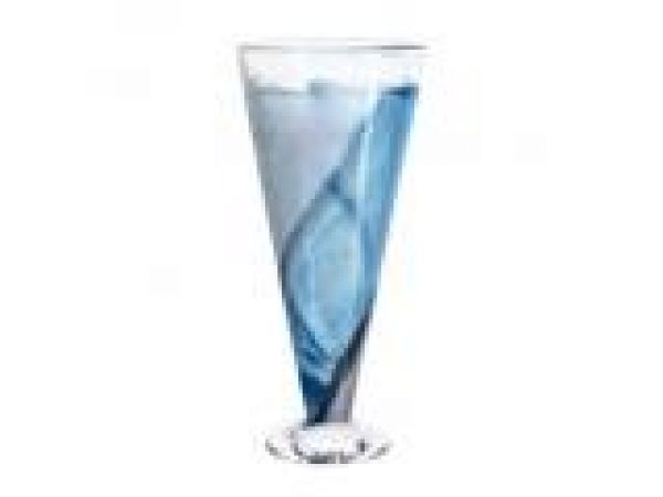 Twister Vase Tall Blue