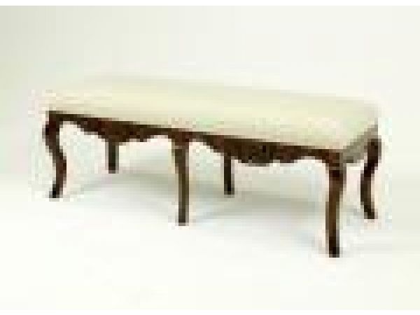 3347 French Carved Two Seat Bench