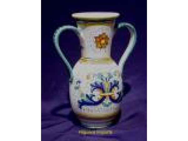 255/20 8'' Vase w/Handles - Deruta Antica