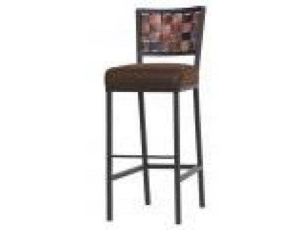 Rushton Barstool with Fired Copper