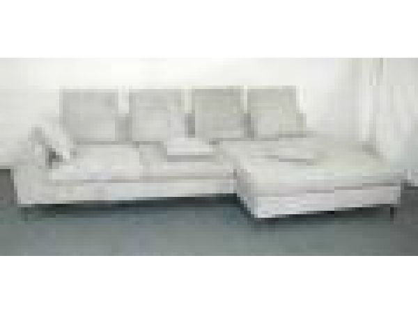 SL 233 Gray, Fabric Corner Sofa With Chaise