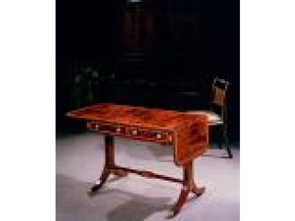 2029R - Regency-style rosewood sofa table