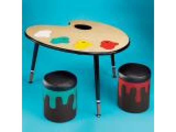 Paint Table with Stools