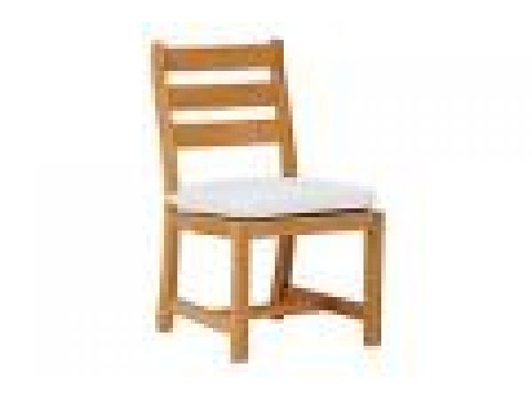 Ladder-back Side Chair with Seat Cushions