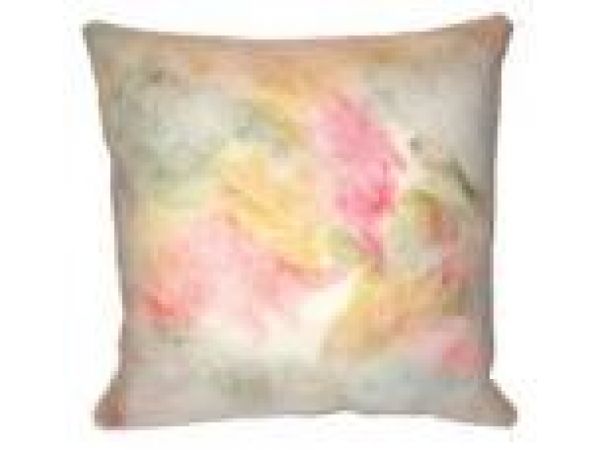 Cotton Candy White  Square Pillows 18