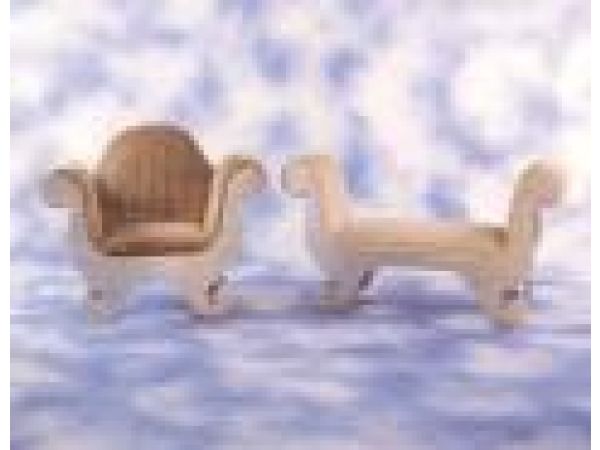 Roman Lounge Chair & Bench