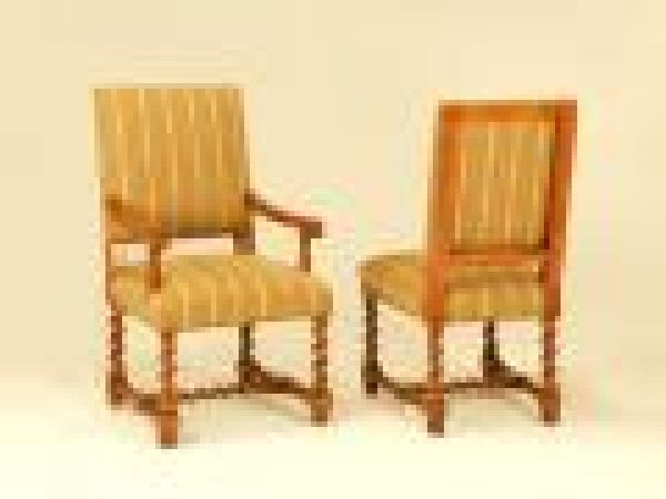 3321 Arm Chair with Barley Twist Leg