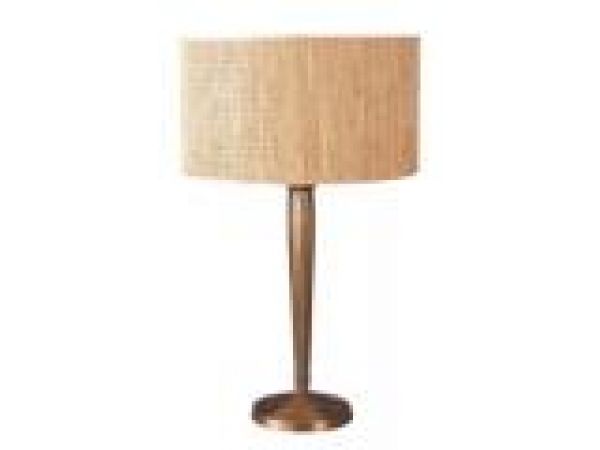 FILO TABLE LAMP WITH WOVEN GRASS SHADE